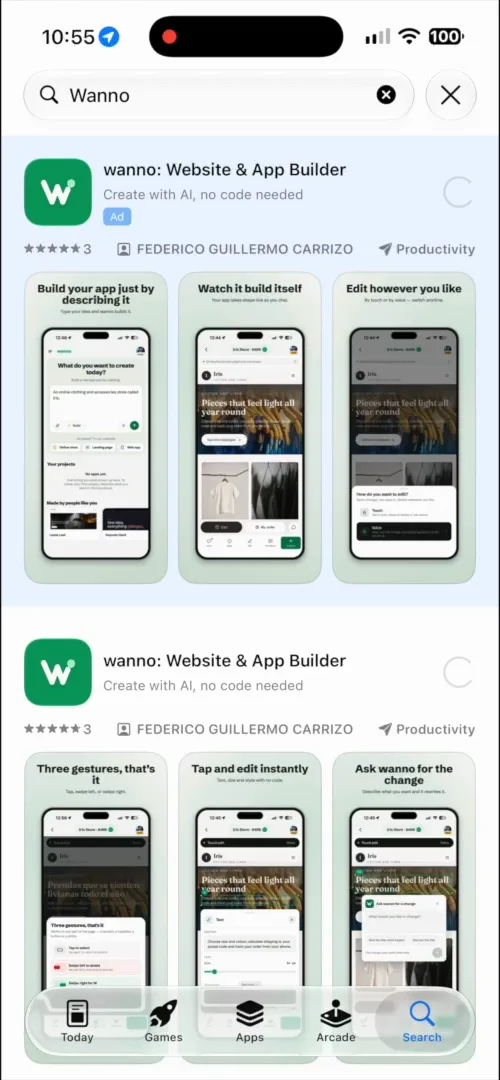 wanno en la App Store